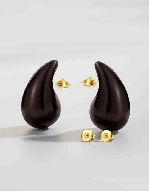 Load image into Gallery viewer, Big Size Water Drop Brass Earrings
