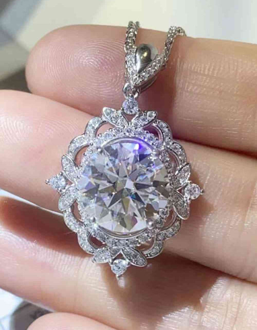 Load image into Gallery viewer, 5 Carat Moissanite 925 Sterling Silver Necklace
