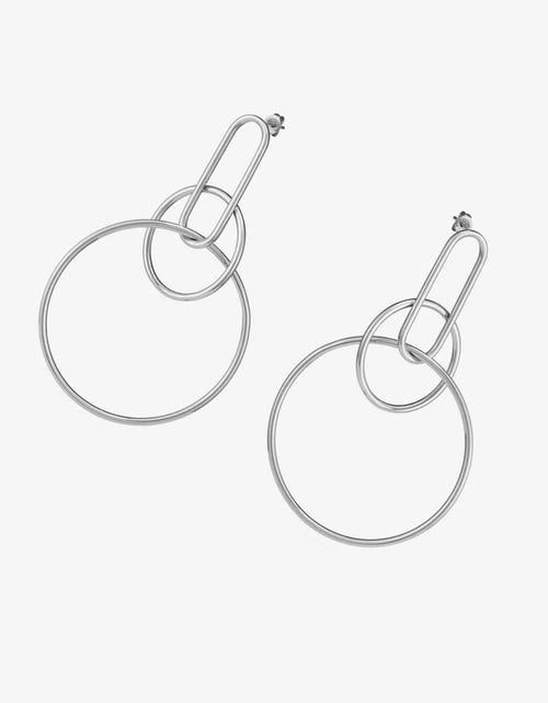 Load image into Gallery viewer, Speak For Yourself Link Hoop Earrings
