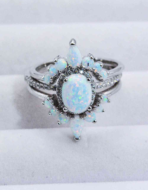 Load image into Gallery viewer, 925 Sterling Silver Opal Ring
