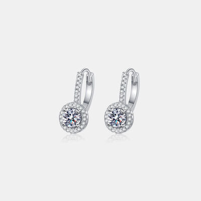 Load image into Gallery viewer, 1 Carat Moissanite 925 Sterling Silver Earrings
