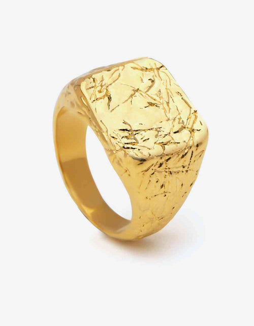 Load image into Gallery viewer, Textured Gold-Plated Ring
