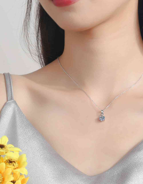 Load image into Gallery viewer, 1 Carat Moissanite 925 Sterling Silver Necklace
