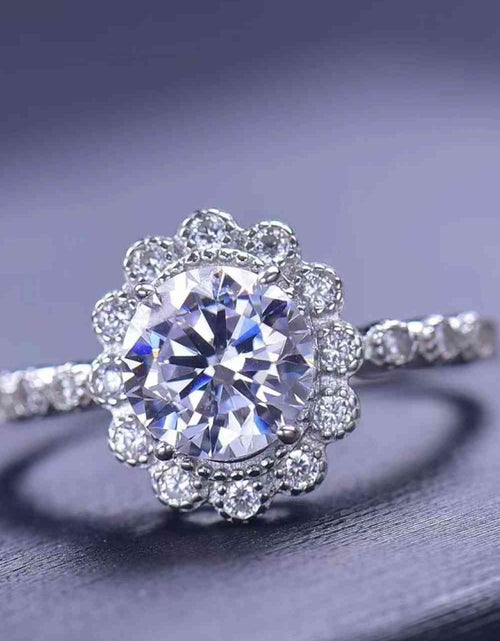 Load image into Gallery viewer, 1.5 Carat Moissanite Floral-Shaped Cluster Ring
