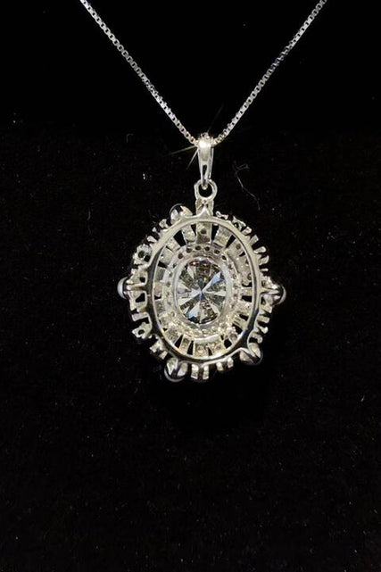 Load image into Gallery viewer, 2 Carat Moissanite 925 Sterling Silver Necklace
