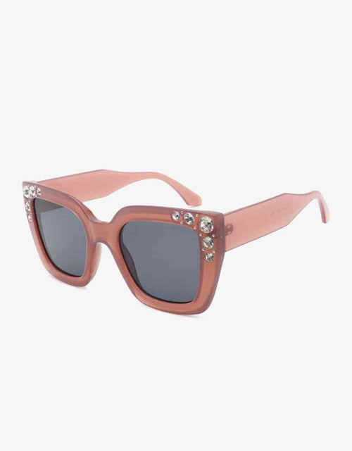 Load image into Gallery viewer, Inlaid Rhinestone Polycarbonate Sunglasses
