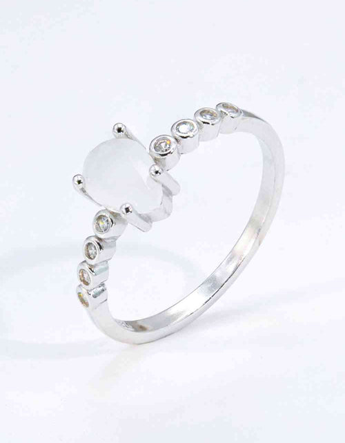 Load image into Gallery viewer, Teardrop Natural Moonstone Ring
