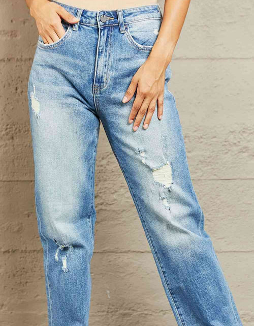 Load image into Gallery viewer, BAYEAS High Waisted Straight Jeans
