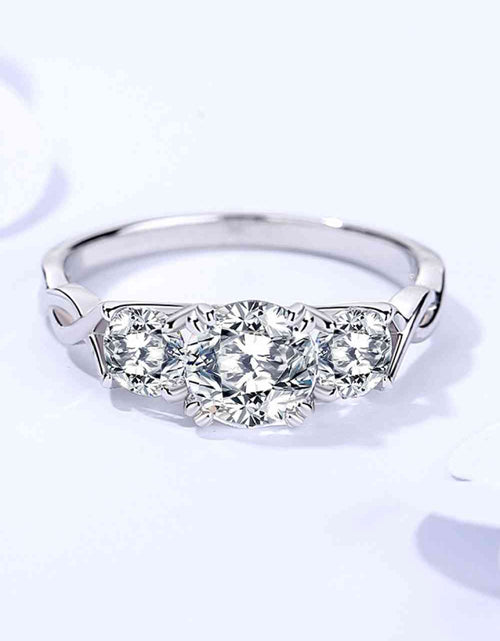 Load image into Gallery viewer, 1 Carat Moissanite 925 Sterling Silver Ring
