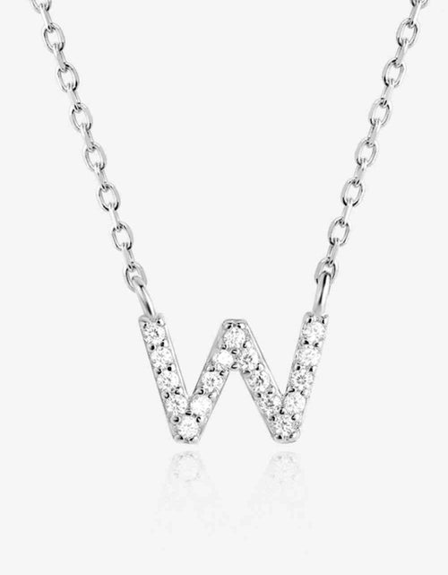 Load image into Gallery viewer, V To Z Zircon 925 Sterling Silver Necklace
