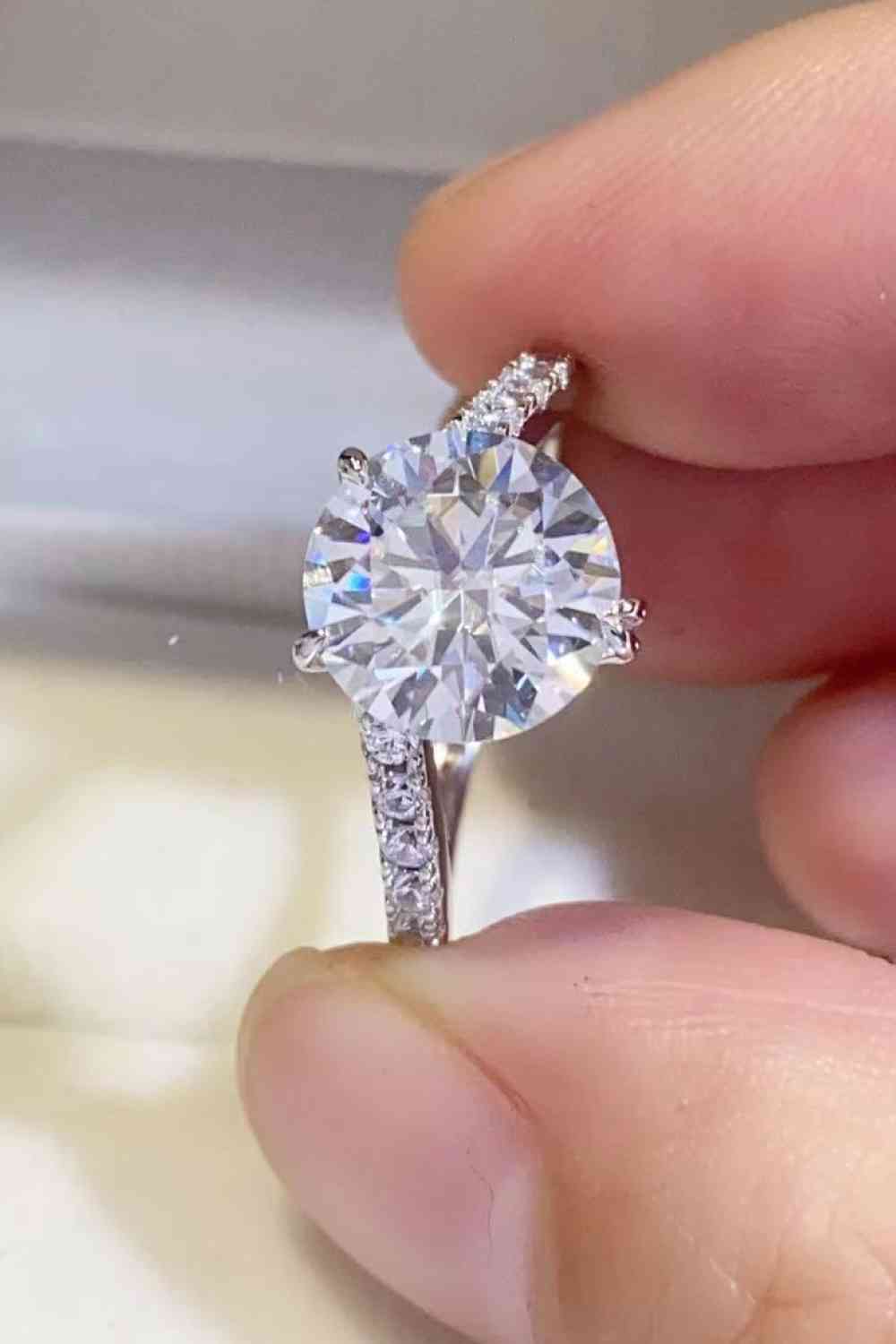 3 Carat Moissanite 925 Sterling Silver Ring