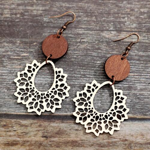 Load image into Gallery viewer, Geometric Cutout Dangle Earrings
