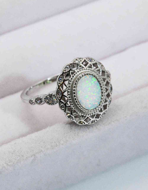 Load image into Gallery viewer, Feeling The Love 925 Sterling Silver Opal Ring
