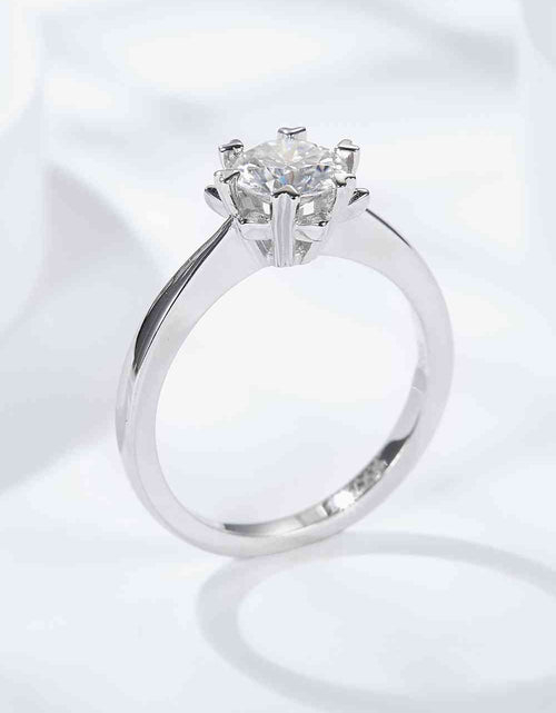 Load image into Gallery viewer, 925 Sterling Silver Solitaire Moissanite Ring
