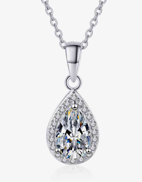 Load image into Gallery viewer, Moissanite Teardrop Pendant Necklace
