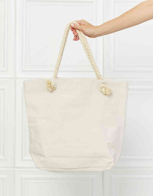 Load image into Gallery viewer, Justin Taylor Picnic Date Tassel Tote Bag
