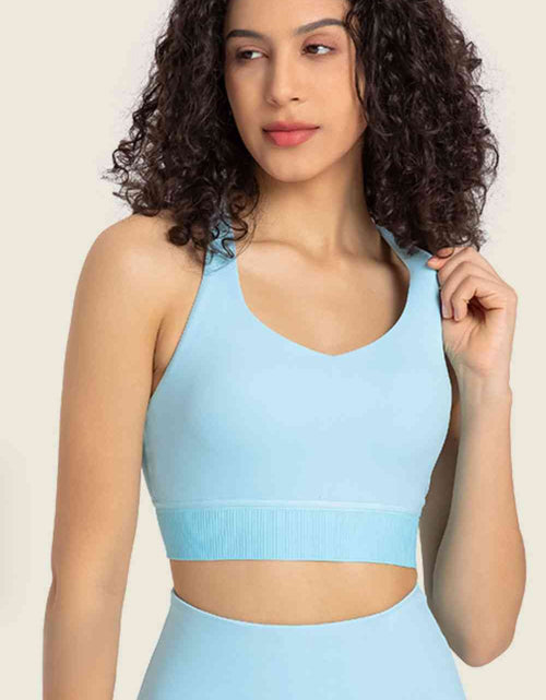 Load image into Gallery viewer, Feel Like Skin Racerback Halter Neck Sports Bra
