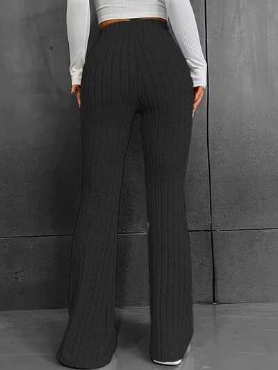 Load image into Gallery viewer, Ribbed High Waist Bootcut Pants
