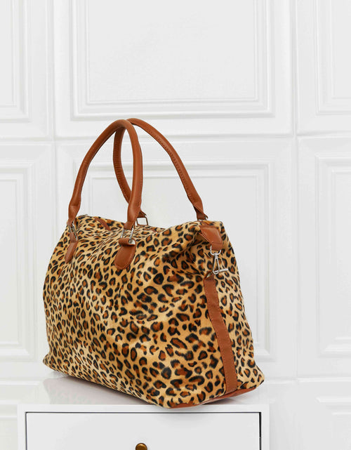 Load image into Gallery viewer, Animal Print Brushed Weekender Bag
