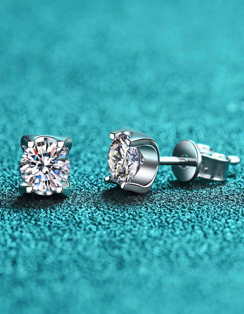 Load image into Gallery viewer, Weekend Meetup Moissanite Stud Earrings
