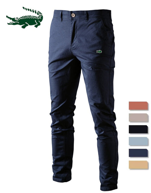 Load image into Gallery viewer, Solid Color Slim Fit Men&#39;s Pants
