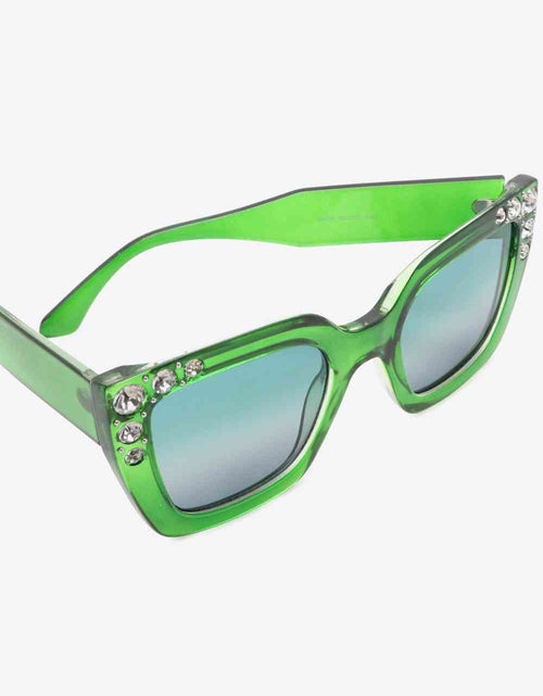 Load image into Gallery viewer, Inlaid Rhinestone Polycarbonate Sunglasses
