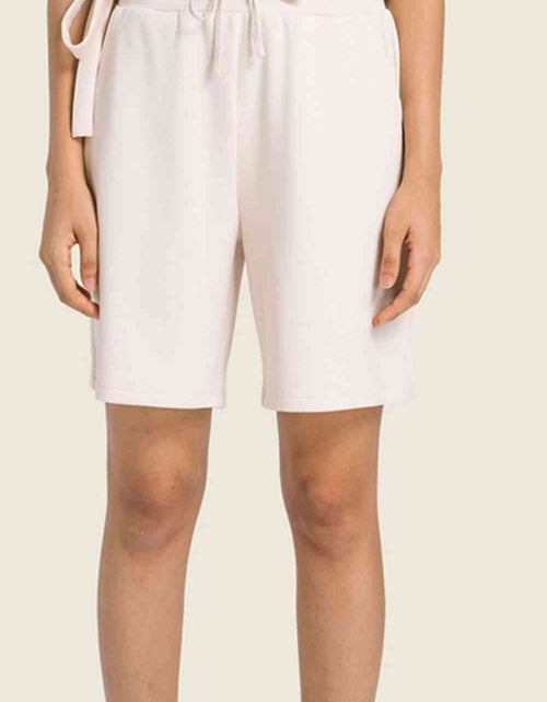 Load image into Gallery viewer, Drawstring Elastic Waist Sports Bermuda Shorts
