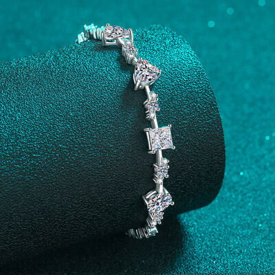 Load image into Gallery viewer, 6.2 Carat Moissanite 925 Sterling Silver Bracelet
