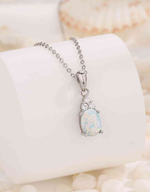 Load image into Gallery viewer, Find Your Center Opal Pendant Necklace
