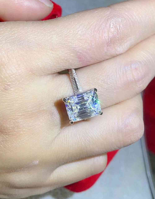 Load image into Gallery viewer, 5 Carat Moissanite Platinum-Plated Ring
