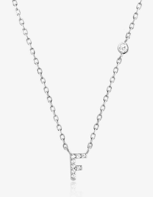 Load image into Gallery viewer, A To F Zircon 925 Sterling Silver Necklace
