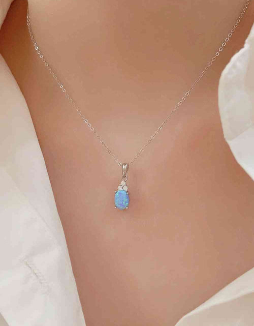 Load image into Gallery viewer, Find Your Center Opal Pendant Necklace
