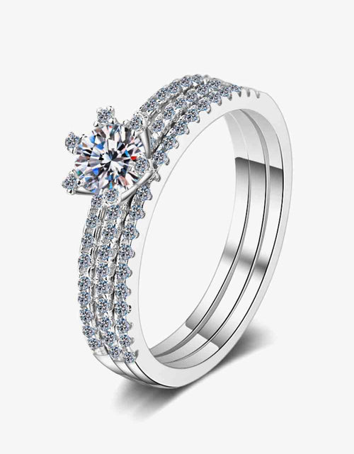 Load image into Gallery viewer, 1 Carat Moissanite 925 Sterling Silver Ring
