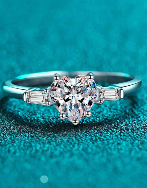 Load image into Gallery viewer, 1.2 Carat Moissanite Heart Ring
