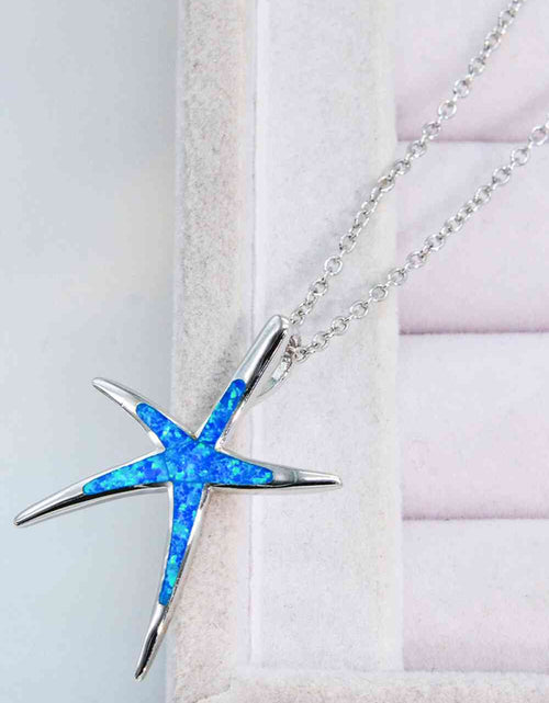 Load image into Gallery viewer, Opal Starfish Pendant Necklace
