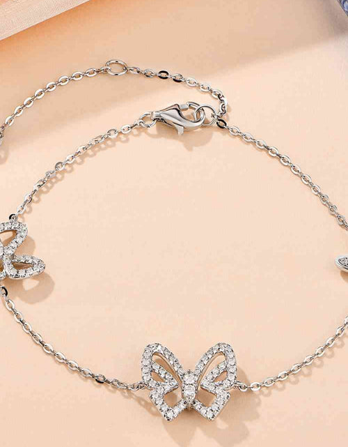 Load image into Gallery viewer, Moissanite Butterfly Shape Bracelet
