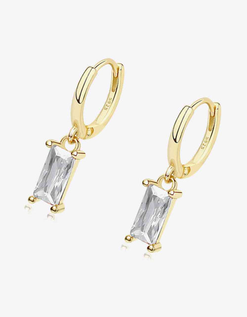 Load image into Gallery viewer, Retro 925 Sterling Silver Cubic Zirconia Drop Earrings
