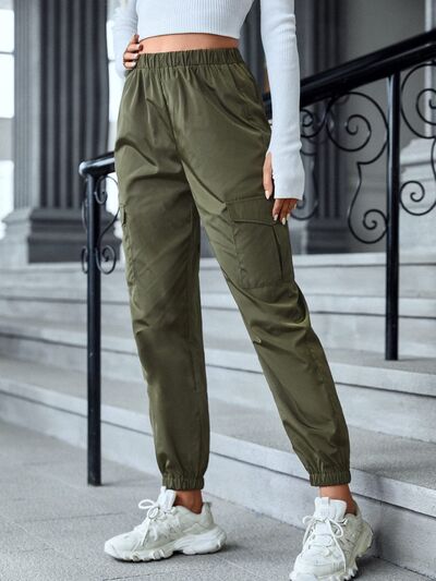 Load image into Gallery viewer, High Waist Joggers with Pockets
