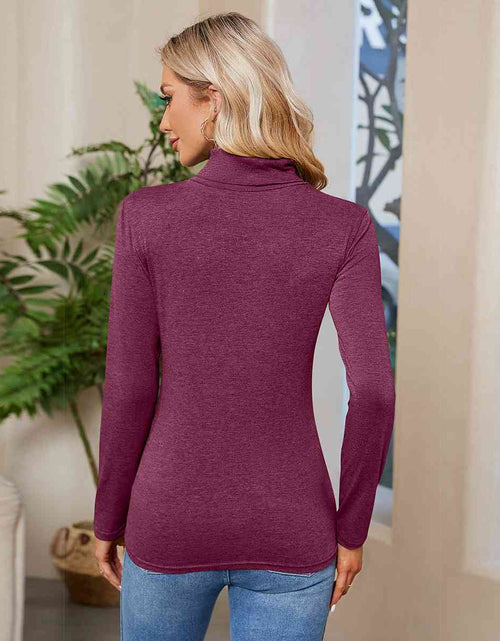 Load image into Gallery viewer, Turtleneck Long Sleeve T-Shirt
