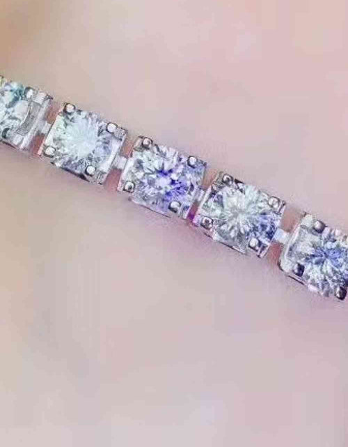 Load image into Gallery viewer, 5 Carat Moissanite Lobster Clasp Bracelet
