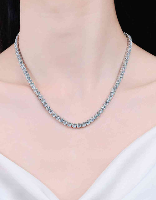 Load image into Gallery viewer, Moissanite Rhodium-Plated Necklace
