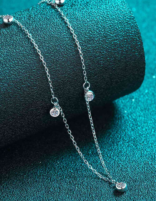 Load image into Gallery viewer, Moissanite Rhodium-Plated Necklace
