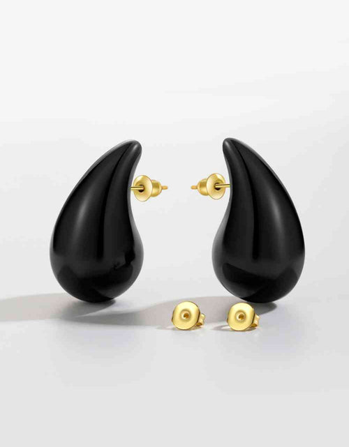 Load image into Gallery viewer, Big Size Water Drop Brass Earrings
