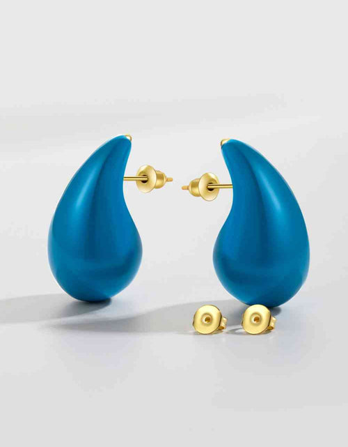 Load image into Gallery viewer, Big Size Water Drop Brass Earrings
