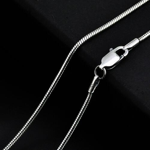 23.6" Snake Chain 925 Sterling Silver Necklace