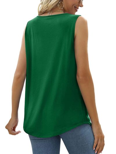 Load image into Gallery viewer, Ruched Square Neck Tank
