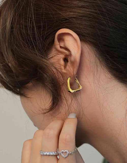 Load image into Gallery viewer, 18K Gold Plated Irregular Geometric Earrings
