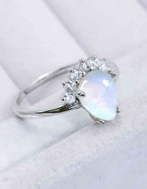 Load image into Gallery viewer, 925 Sterling Silver Moonstone Ring
