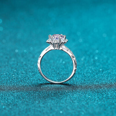 Load image into Gallery viewer, 1 Carat Moissanite 925 Sterling Silver Ring
