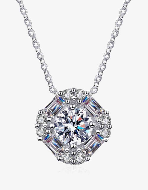 Load image into Gallery viewer, Geometric Moissanite Pendant Chain Necklace
